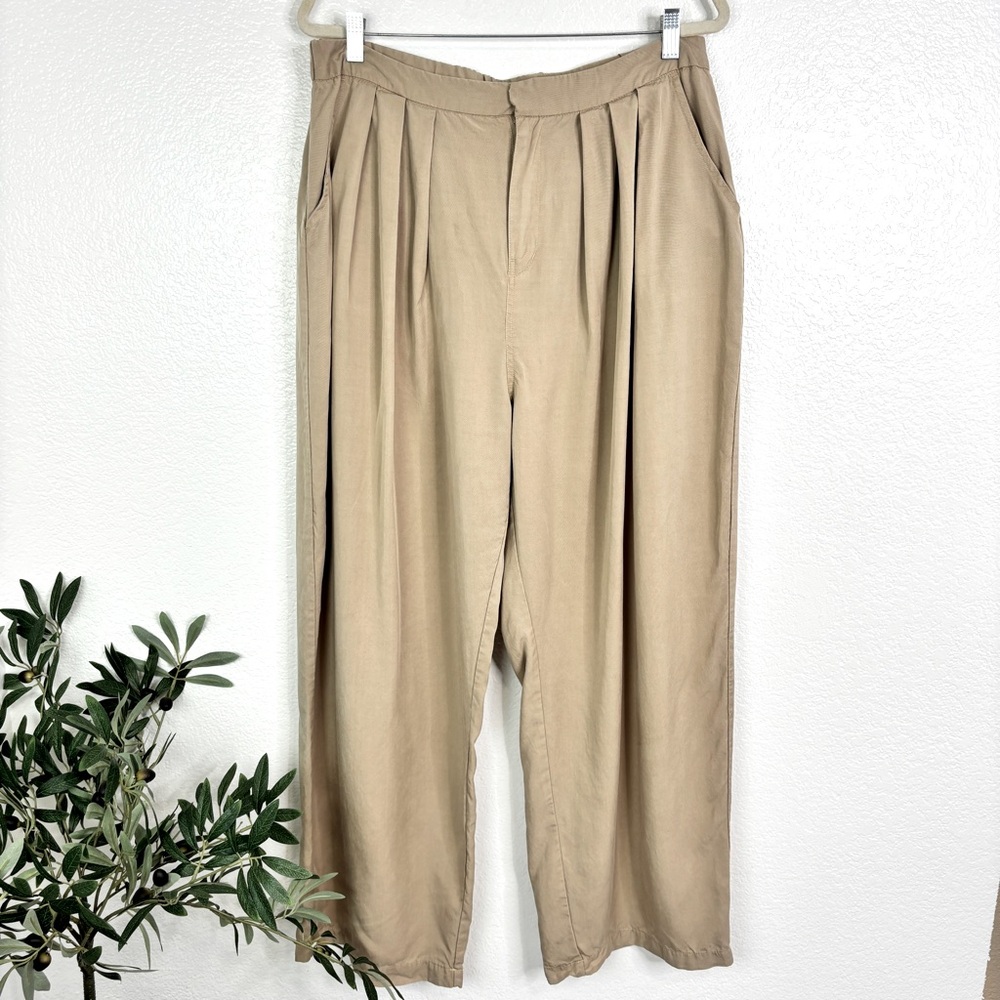 TEREA by ANDREA PITTER Lexi Pleated Wide Leg Trouser Pant -XL